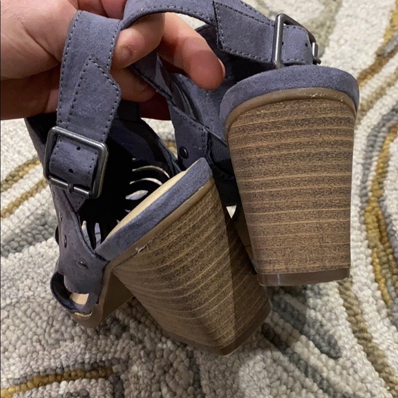 Sonoma vitalize ortholite purple suede heels sz 7 - Picture 8 of 10